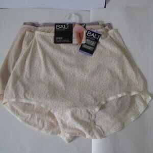 NEW $30 WOMEN'S BALI BRAND 3-PACK SKIMP SKAMP BRIEFS SIZE 4XL (11)